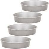 Air Fryer Förmchen Ø10,5x2,5 cm runde kleine Backförmchen für die Heissluftfriteuse - Zubehör klein Einsatz Stahlblech antihaftbeschichtet bis 230°C Backform